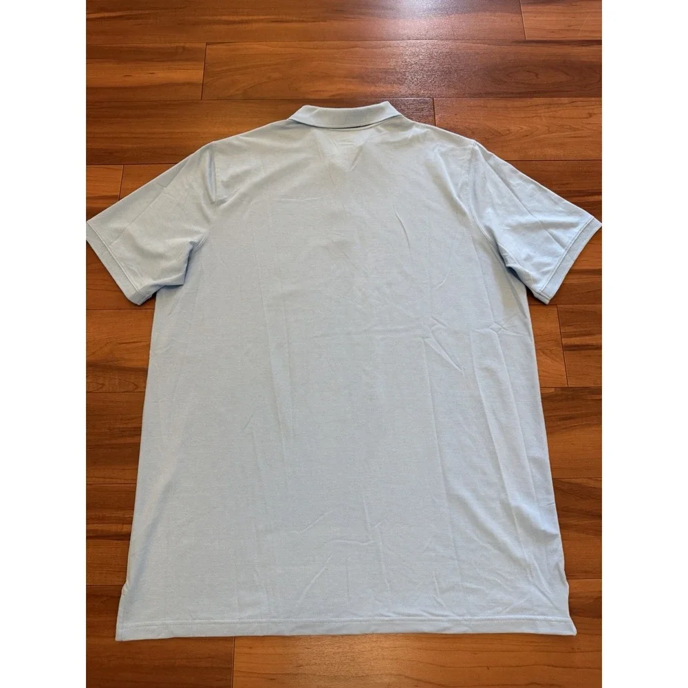 New The Foundry Supply Co. Light Blue Polo Shirt Short Sleeve Men's 2XLT Tall